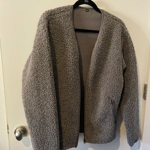 Uniqlo Zip-Up Shearling Sweater